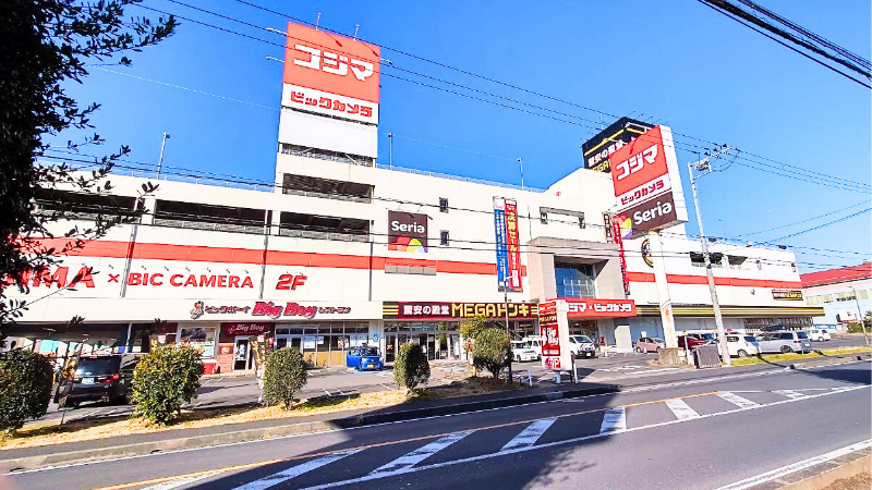 コジマ×ビックカメラ習志野店外観